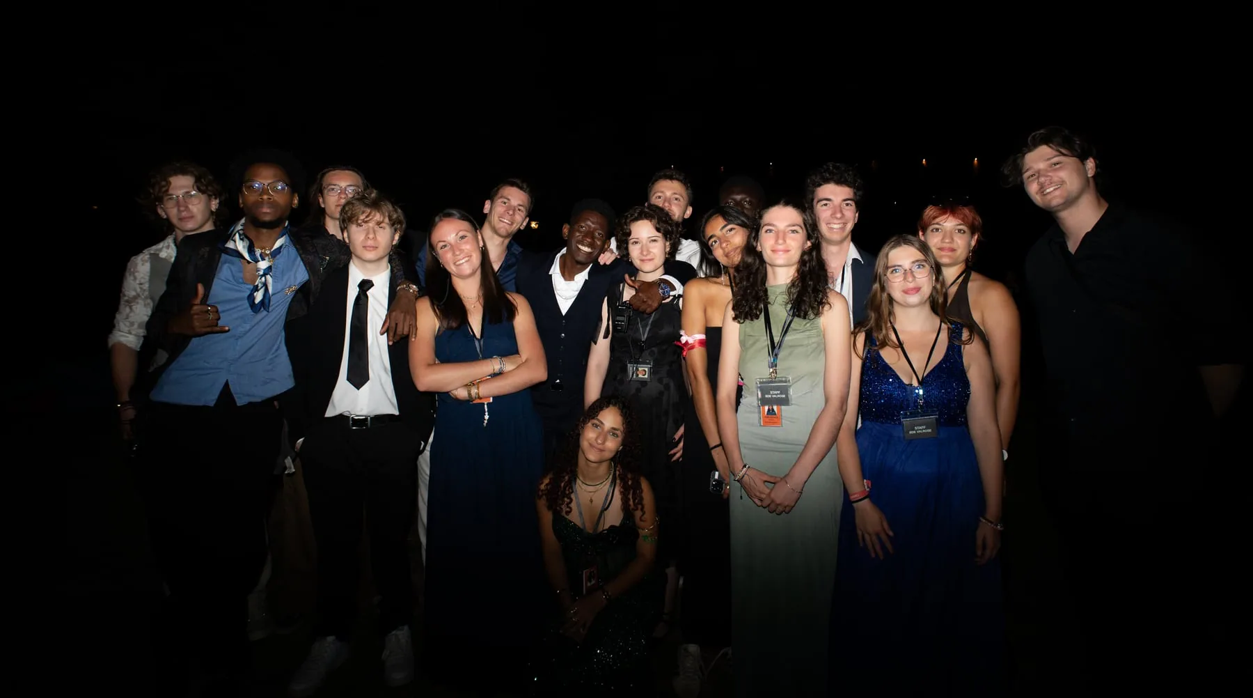 Une partie de l'équipe BDE Valrose 2025/2026 réunie pour une soirée